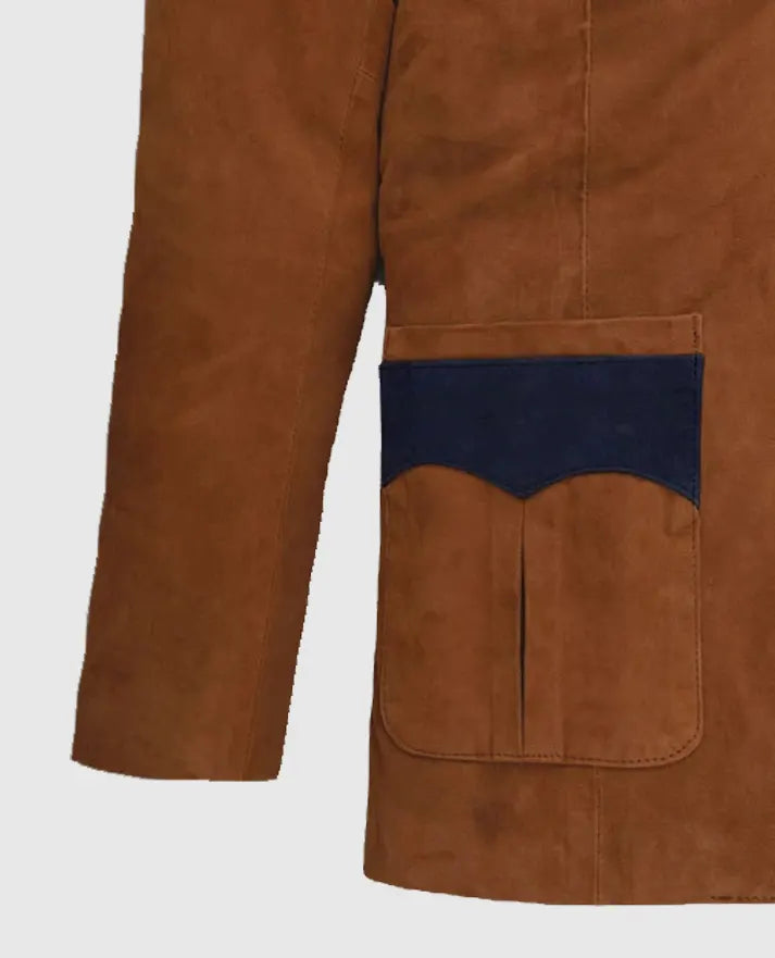 Men's Suede Western Leather Blazer