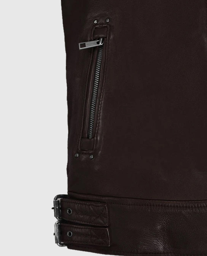 Men's Falcon Brown Rider Leather Jacket