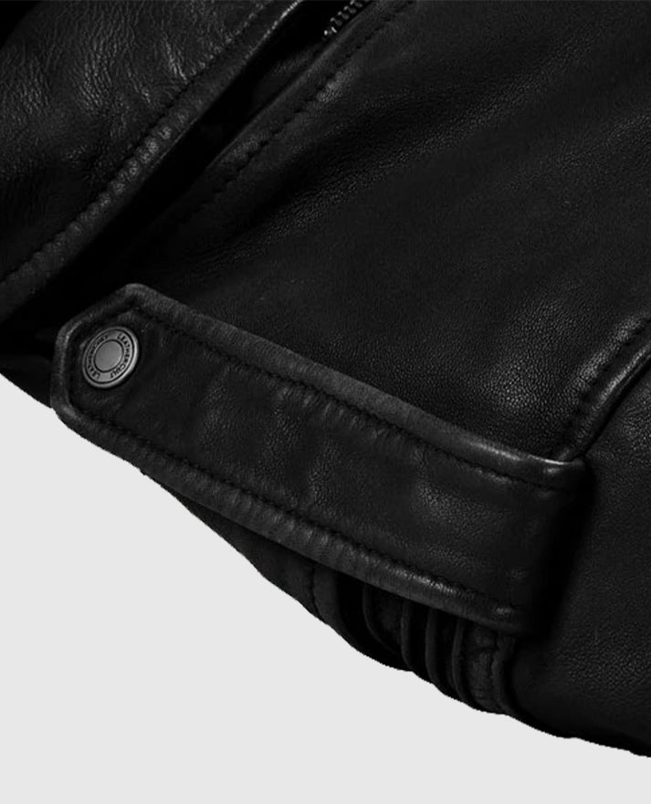 Men's Falcon Black Rider Leather Jacket