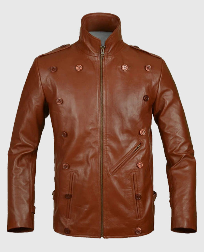 Bill Clifford The Rocketeer Brown Leather Jacket