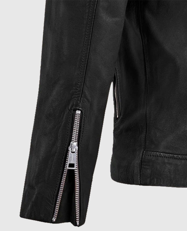 Men's Beast Black Biker Leather Jacket