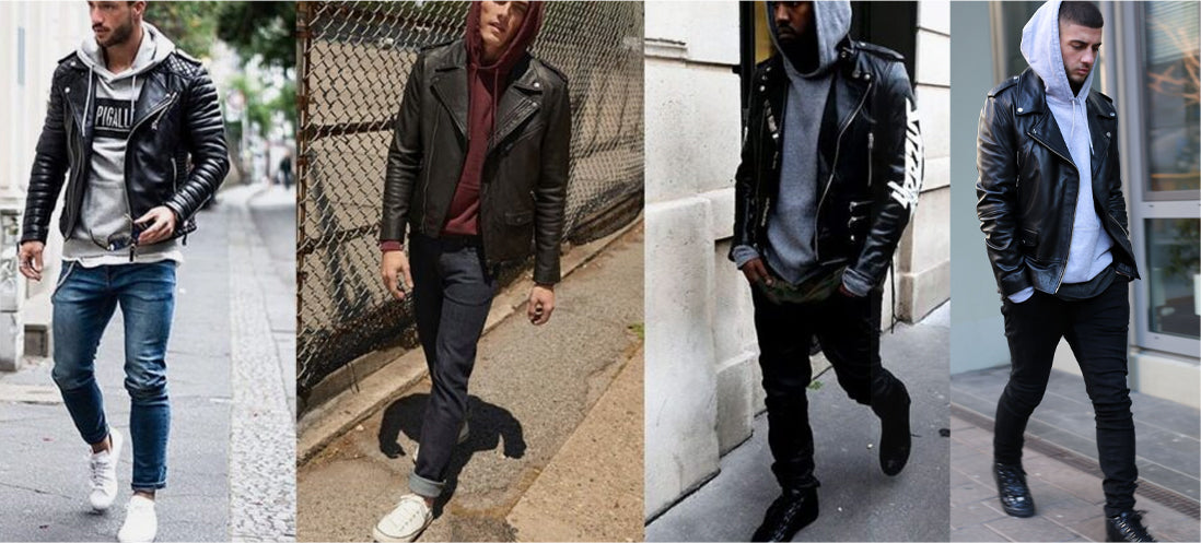 How to Style a Leather Jacket with a Hoodie