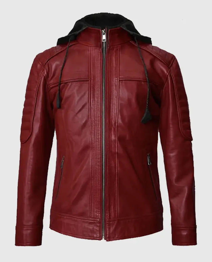 Men's Hooded Leather Jackets
