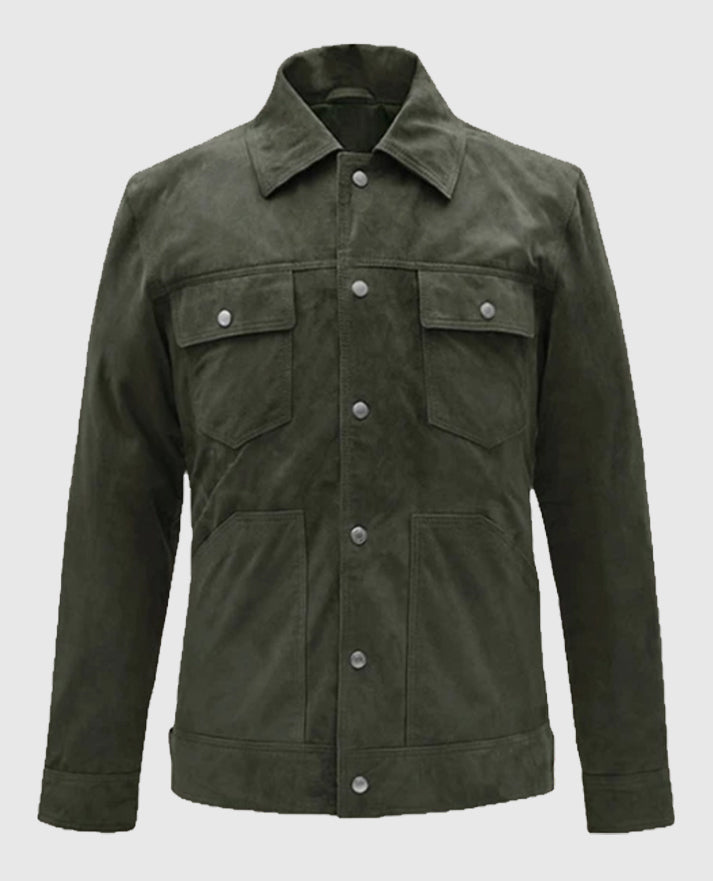 Mens Green Leather Jackets