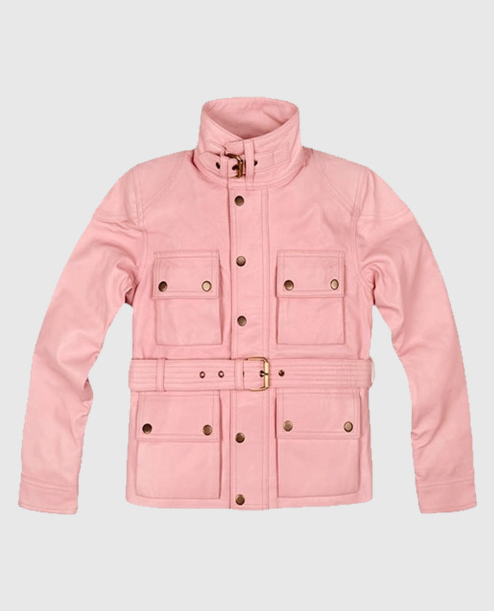 Women's Pink Leather Jackets