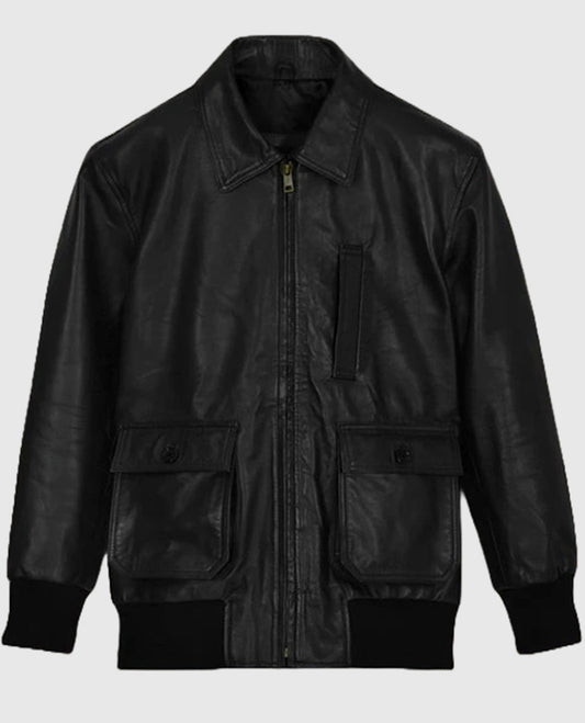 John Cho Black Leather Jacket