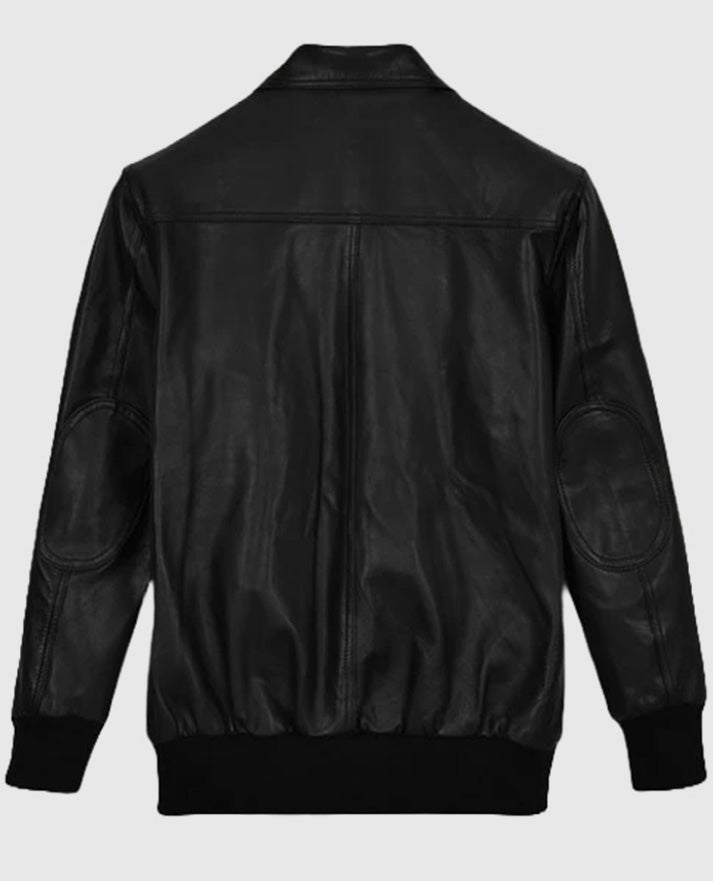 John Cho Black Leather Jacket