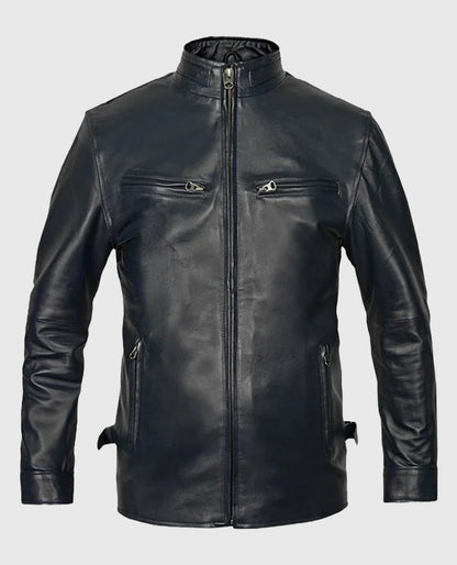 Vin Diesel Fast And Furious 6 Blue Leather Jacket
