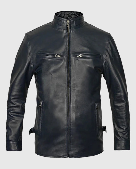 Vin Diesel Fast And Furious 6 Blue Leather Jacket