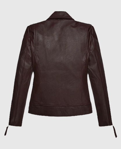 Women's Burgundy Teenage Mutant Ninja Turtles 2 Megan Fox Jacket