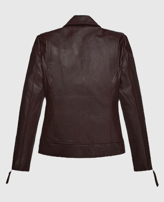 Women's Burgundy Teenage Mutant Ninja Turtles 2 Megan Fox Jacket