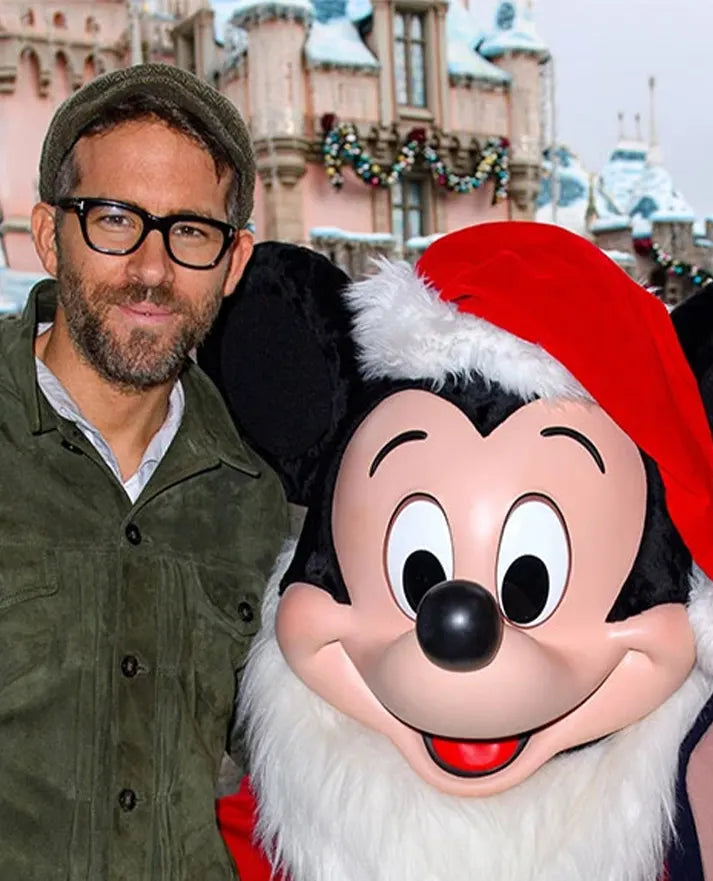 Ryan Reynolds Olive Green Leather Jacket