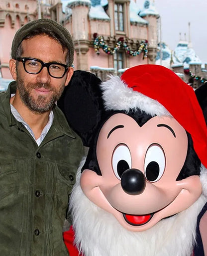Ryan Reynolds Olive Green Leather Jacket