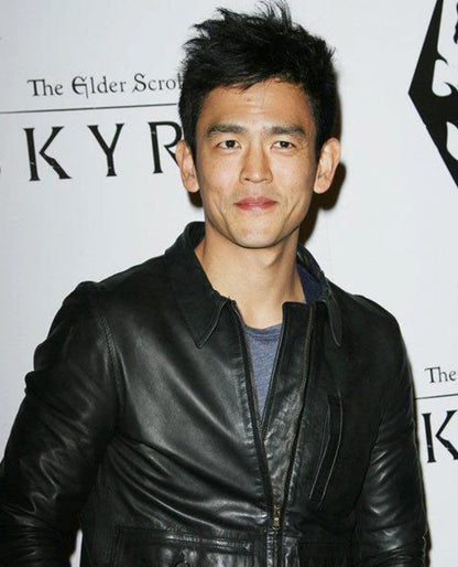 John Cho Black Leather Jacket
