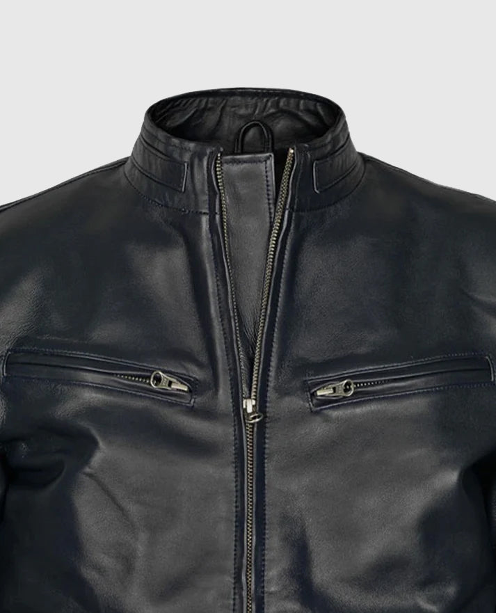 Vin Diesel Fast And Furious 6 Blue Leather Jacket