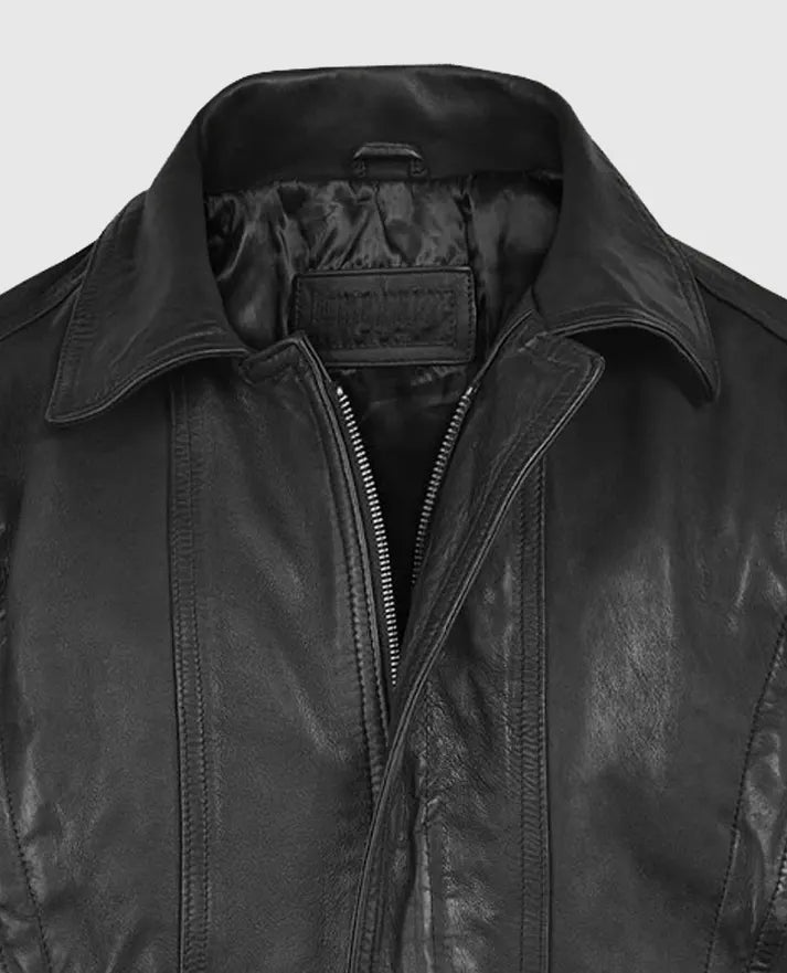 Men's Vintage Bomber Leather Jacket