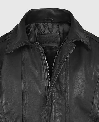 Men's Vintage Bomber Leather Jacket