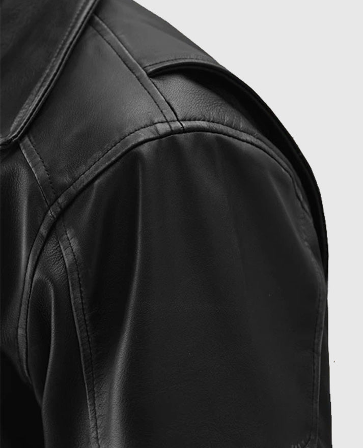 Men's Street Style Biker Leather Jacket