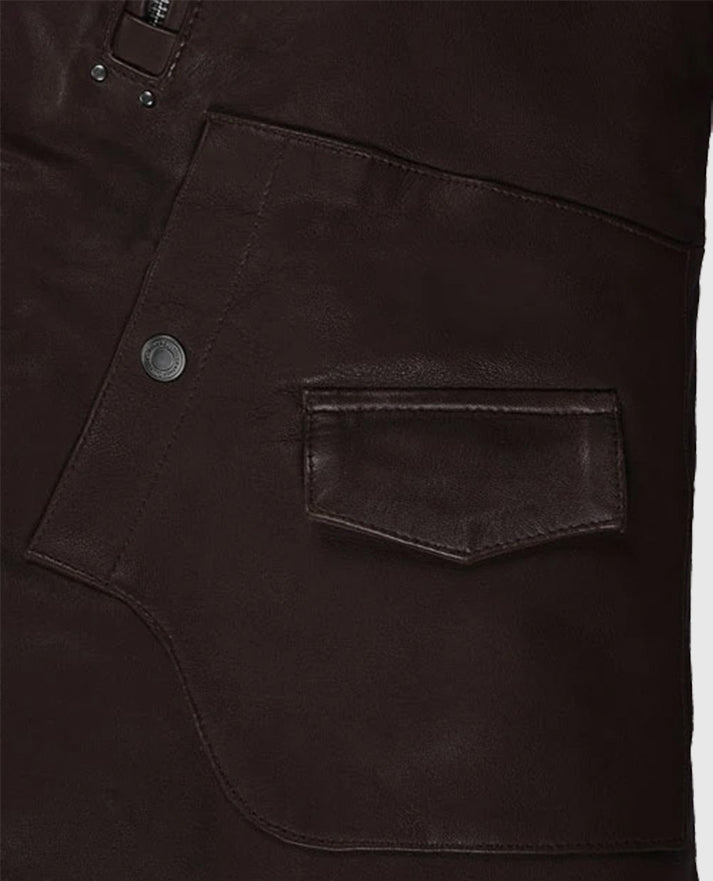 Men's Falcon Brown Rider Leather Jacket
