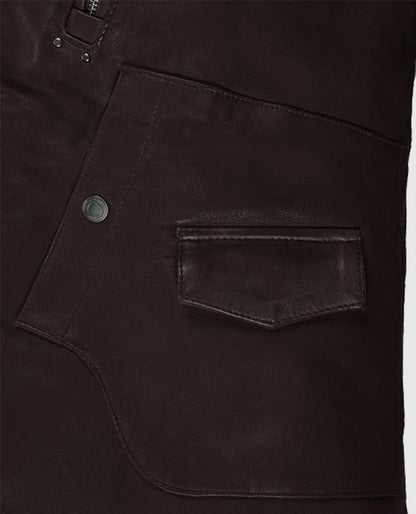Men's Falcon Brown Rider Leather Jacket