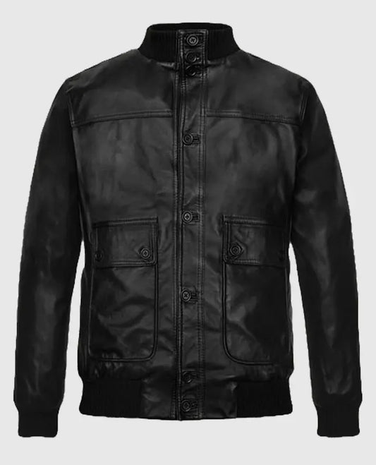 Ryan Reynolds Black Bomber Jacket