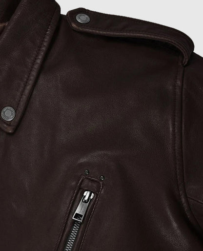 Men's Falcon Brown Rider Leather Jacket