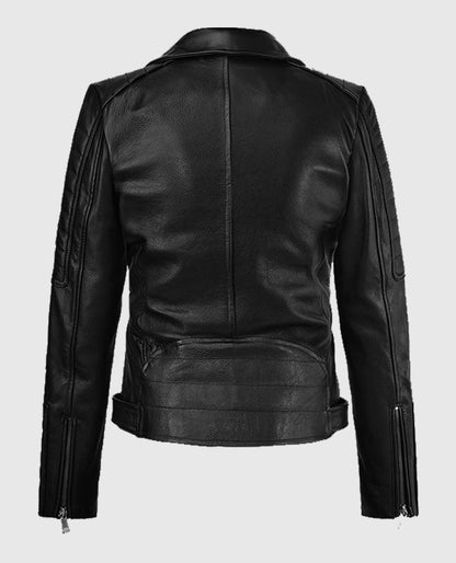 Victoria Justice biker Leather Jacket
