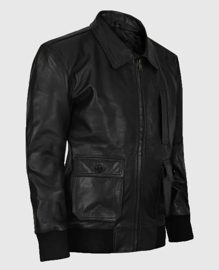 John Cho Black Leather Jacket