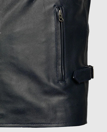 Vin Diesel Fast And Furious 6 Blue Leather Jacket