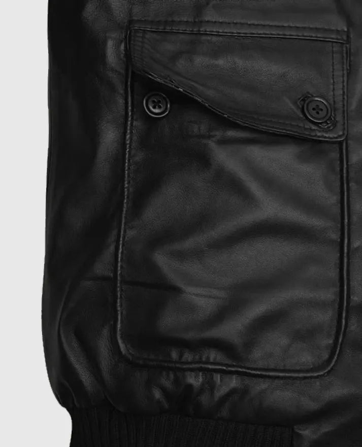Ryan Reynolds Black Bomber Jacket