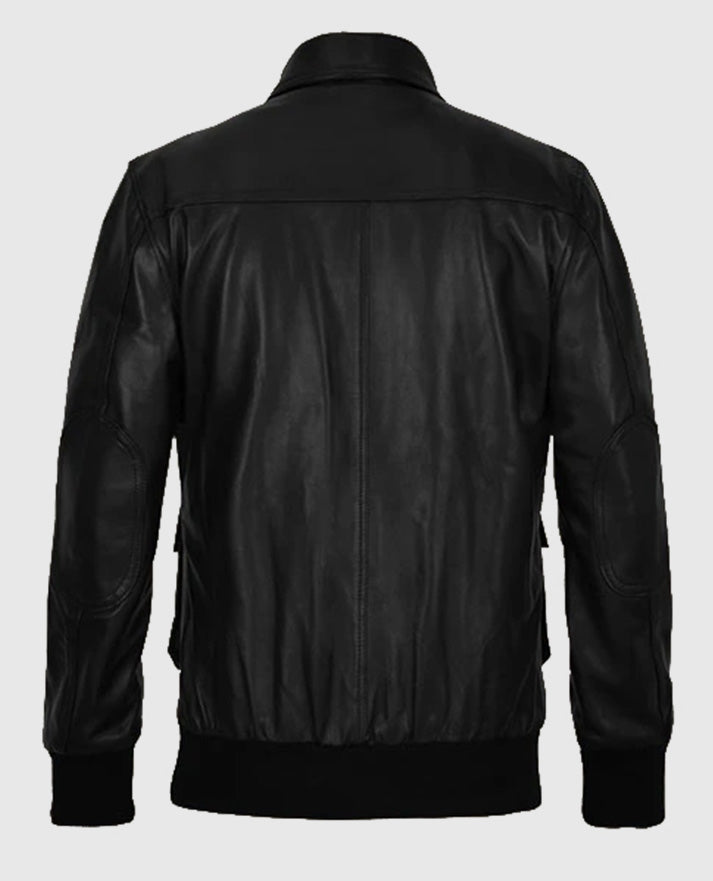 John Cho Black Leather Jacket