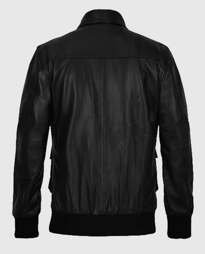 John Cho Black Leather Jacket