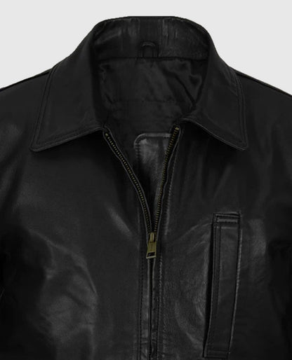 John Cho Black Leather Jacket