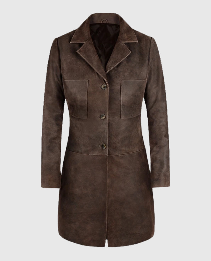 Annabelle Wallis The Mummy Trench Long Coat
