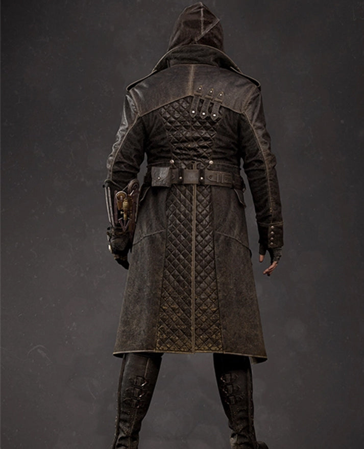 Assassin's Creed Jacob Frye Leather Brown Long Coat