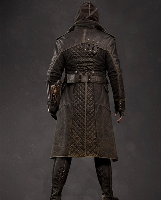 Assassin's Creed Jacob Frye Leather Brown Long Coat