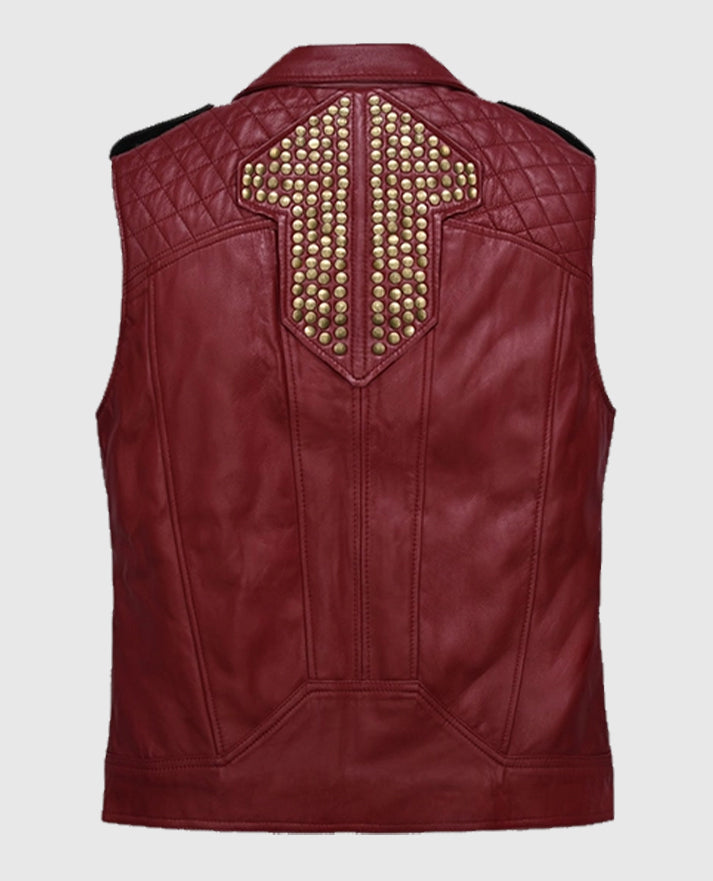 Chris Hemsworth Thor Love and Thunder Leather Red Vest