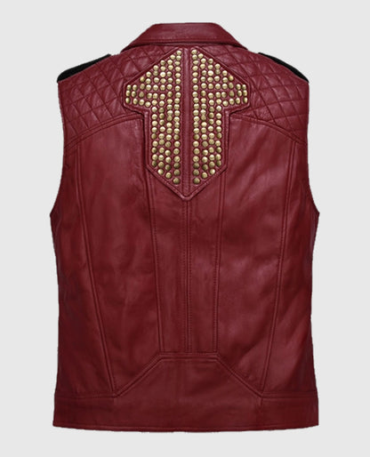 Chris Hemsworth Thor Love and Thunder Leather Red Vest