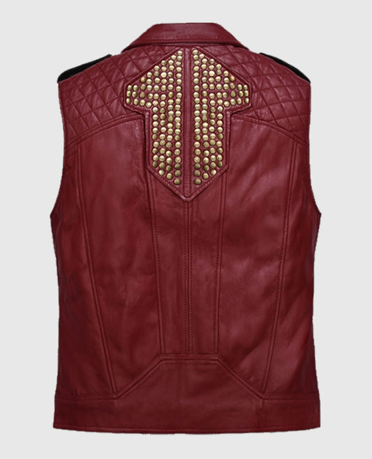 Chris Hemsworth Thor Love and Thunder Leather Red Vest
