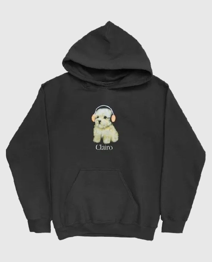 Clairo Dog Black Pullover Hoodie