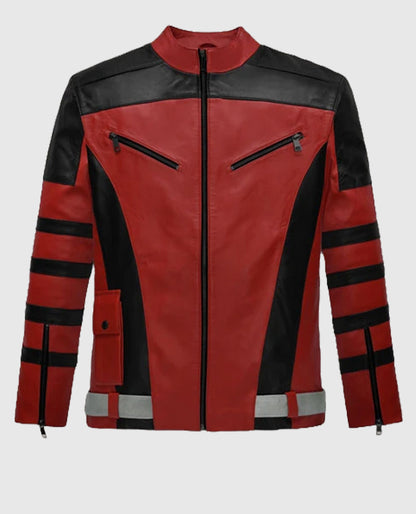 Dwayne Johnson Red One Red Leather Jacket