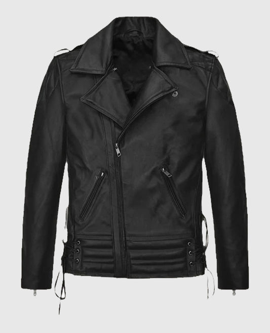 Freddie Mercury Black Biker Leather Jacket