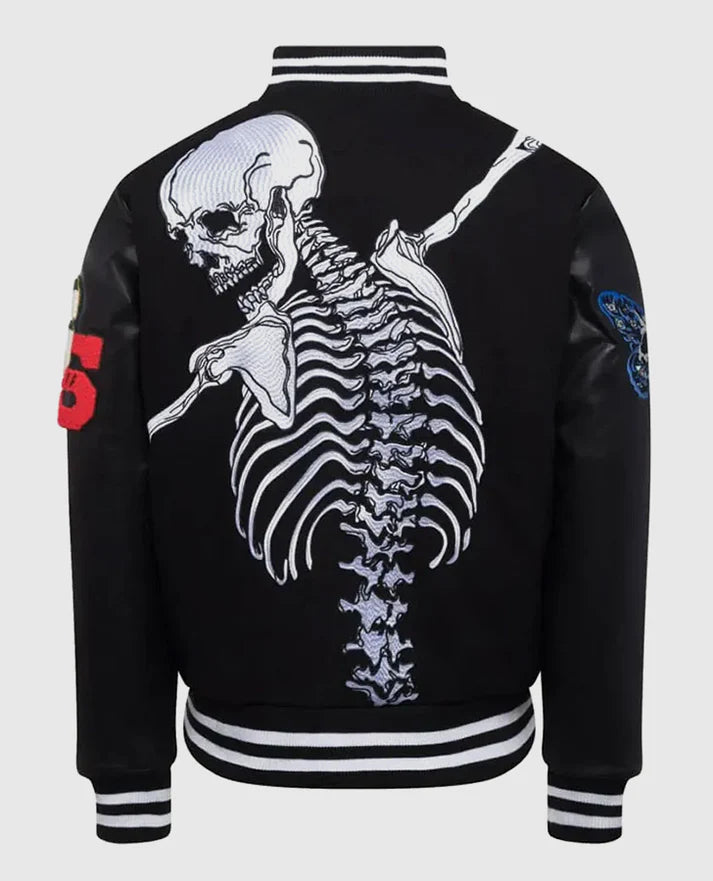 Godspeed Skull Rod Bomber Black Halloween Jacket
