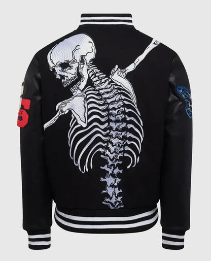 Godspeed Skull Rod Bomber Black Halloween Jacket