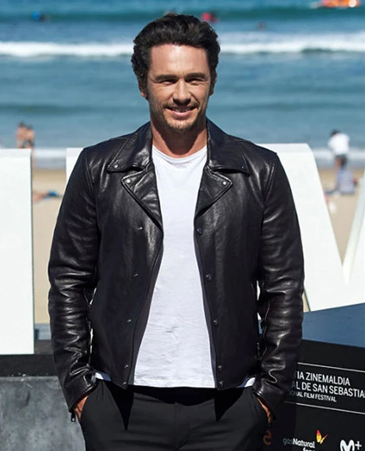 James Franco Black Leather Jacket