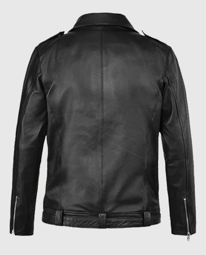 Jeffrey Morgan The Walking Dead Leather Biker Jacket