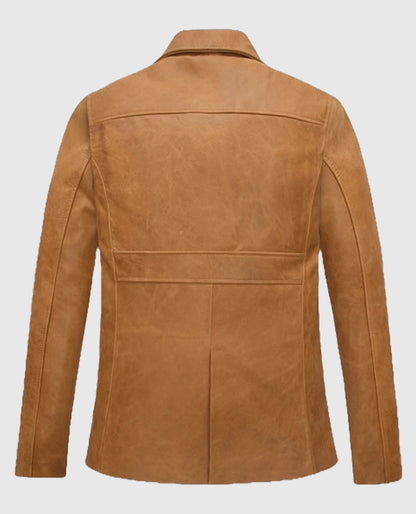 Jennifer Aniston Friends Season 5 Leather Beige Blazer