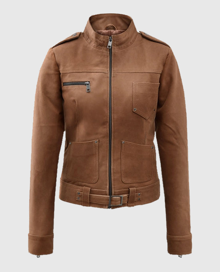 Jennifer Morrison Once Upon A Time Suede Leather Jacket