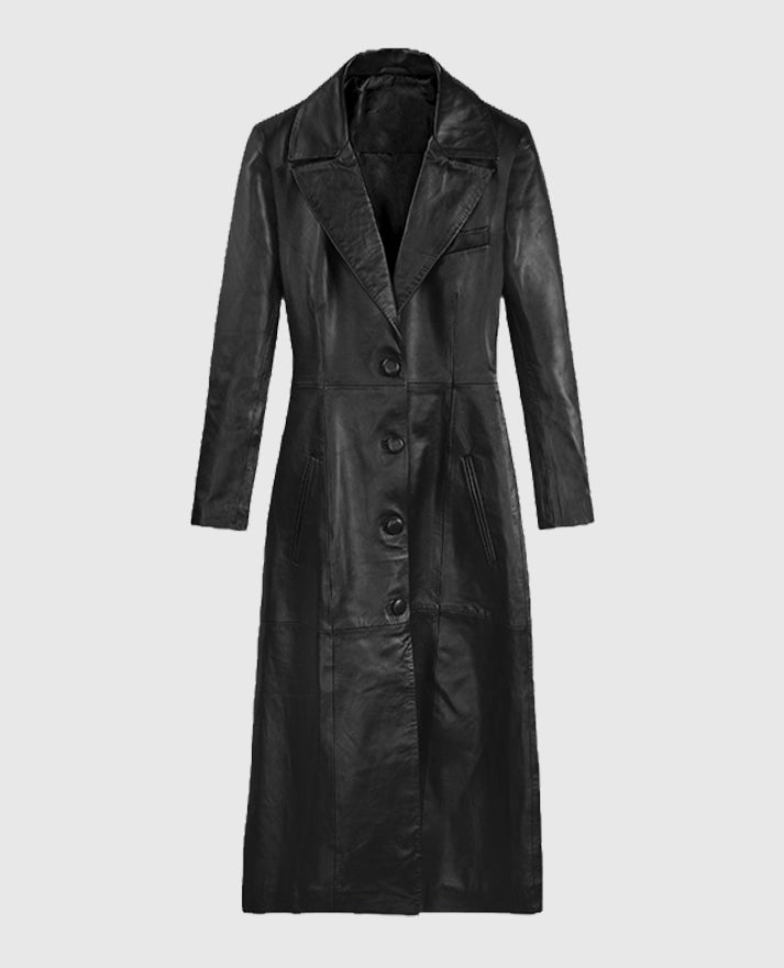 Kendall Jenner Leather Trench Coat