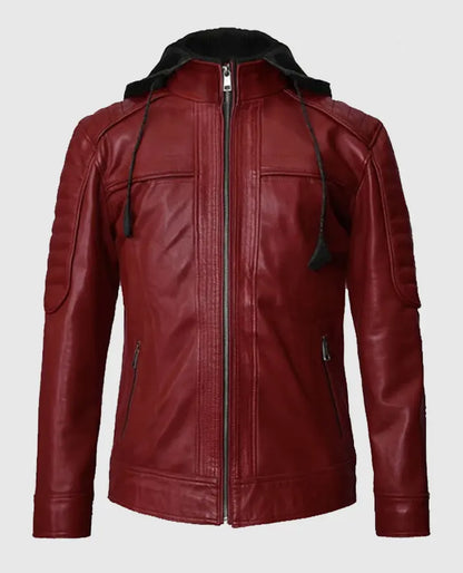 Men's Rodeo Hooded Leather Jacket